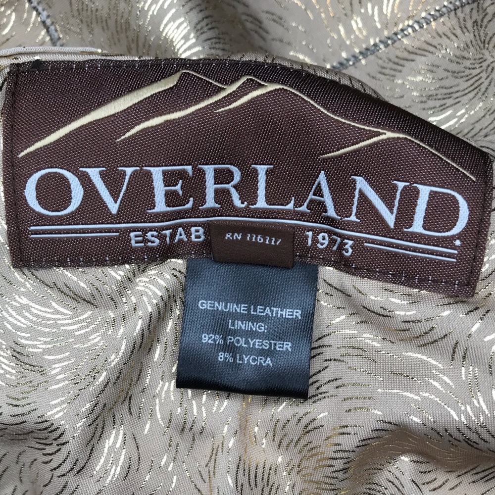 Overland Rebecca Lambskin Leather Jacket -XS/S - Picture 16 of 17